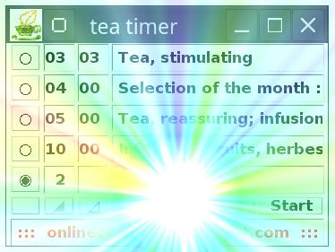 a Tea Timer 4 U (2.0) -- using a mode of your choice.